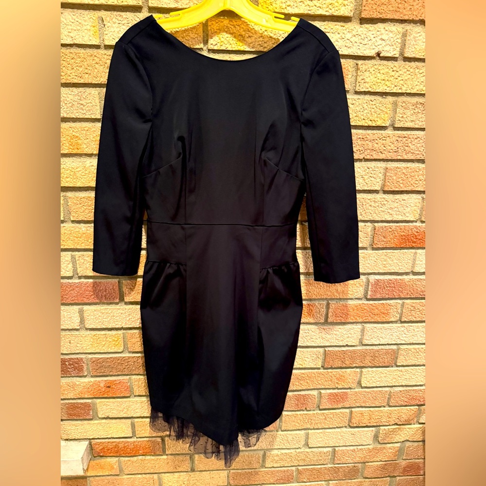 J Crew cocktail dress.  Never worn with tags, size 8. Taffeta, pockets & lace